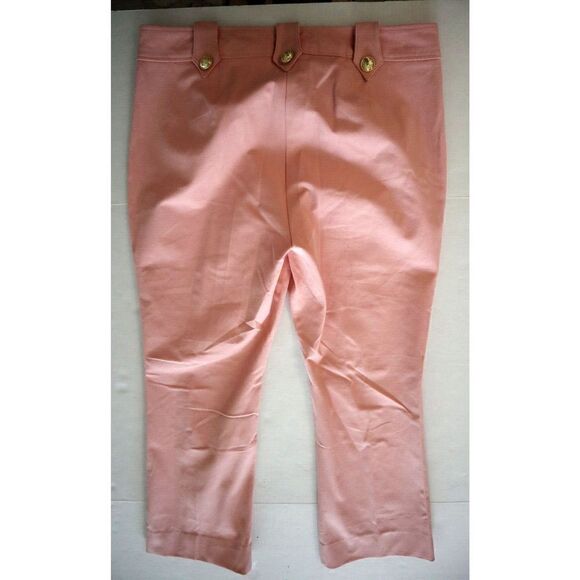 Derek Lam 10 Crosby Women's Sz 16 Mellow Pink Robertson Crop Flare Pants - Picture 2 of 10
